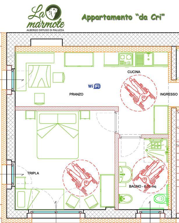 La Marmote Albergo Diffuso Di Paluzza Testeons Екстериор снимка
